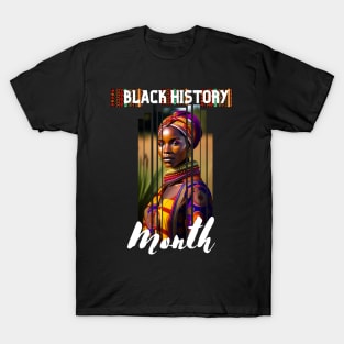 Black history month cute graphic design artwork T-Shirt